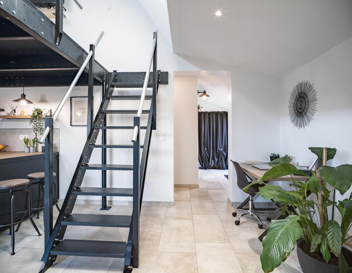 Loft Avec Jardin Et Parking Prive Apartment Troyes Luaran gambar